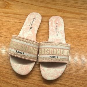 Pink Dior slides